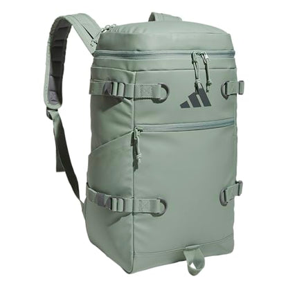 adidas Vista Top-Loading Backpack for Travel and Gym, 29L - color: Silver Green/Grey Six