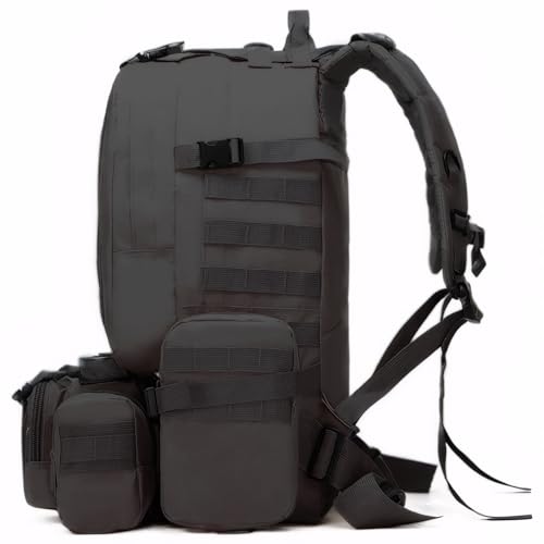 Military Tactical Backpack for Men 60L Waterproof Bug Out Bag Survival Rucksack Go Bag Emergency Molle System Army 3 Day Assault Pack for Hiking Hunting Camping CP - color: Cp