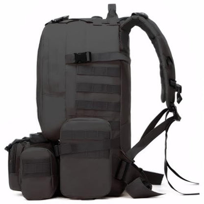 Military Tactical Backpack for Men 60L Waterproof Bug Out Bag Survival Rucksack Go Bag Emergency Molle System Army 3 Day Assault Pack for Hiking Hunting Camping CP - color: Cp