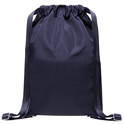 KAUKKO Drawstring Sports Backpack Gym Yoga Bag Shoulder Rucksack for Men and Women (K3031-2-BLACK) - color: Black3031-2