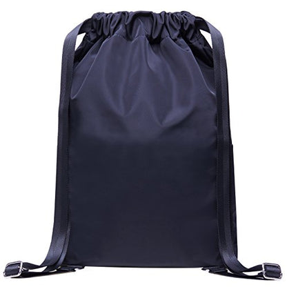 KAUKKO Drawstring Sports Backpack Gym Yoga Bag Shoulder Rucksack for Men and Women (K3031-2-BLACK) - color: Black3031-2