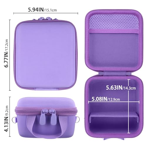 Camera Case for VJIANGER/VETEK/NIKICAM/Yatao 4K Vlogging Camera,Carrying Case Holder for 4K Vlogging Camera and Accessories(Purple Case) - color: Purple Case