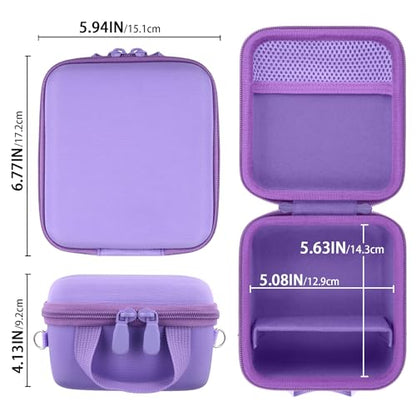 Camera Case for VJIANGER/VETEK/NIKICAM/Yatao 4K Vlogging Camera,Carrying Case Holder for 4K Vlogging Camera and Accessories(Purple Case) - color: Purple Case