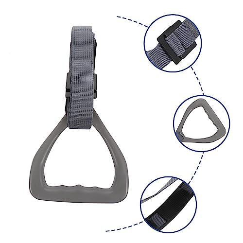POPETPOP 2Pcs Adjustable Gymnastic Rings with Suspension Straps Premium Strength Training Equipment for Indoor and Outdoor Workouts Suitable for Men Women
