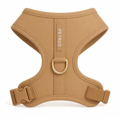 Premium No-Pull Dog Harness Soft Neoprene & Breathable Mesh Vest with Front & Back Clip D-Rings Adjustable Lightweight Walking Harness for Puppies, Small & Medium Dogs (Beige, XXS) - color: Beige, size: XXS: Neck=9.1-13'', Chest=10.6-14.6''