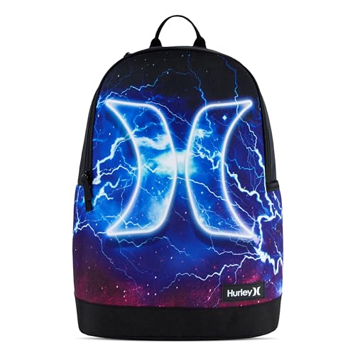 Hurley Unisex-Kids Graphic Backpack, Lightening, One Size - color: Lightening