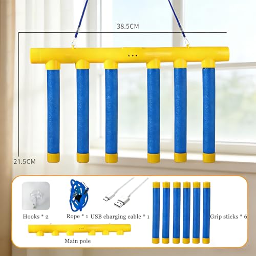 Shelprojsu Reflex Drop Sticks Challenge Game, 3 Adjustable Catching Falling Sticks Game, Hand Eye Coordination Training Game, Reaction Time Training Hand Speed Challenge Game - color: Blue