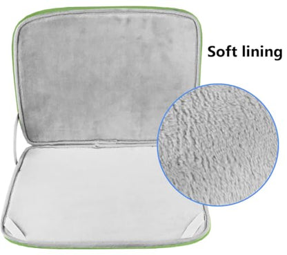 Laptop Sleeve Case 15.6 Inch, Durable Shockproof Protective Cover Flip Case Briefcase Carrying Bag Compatible with 15.6" HP, ASUS, Lenovo, Acer, Notebook, Computer, Light Green - color: Light Green, size: 15.6 Inch