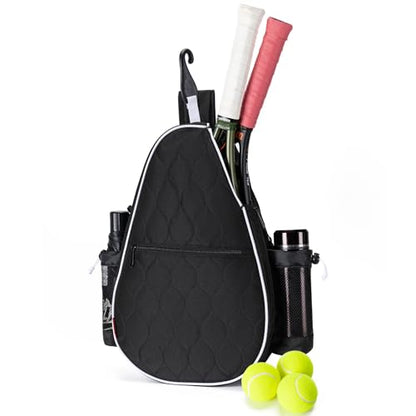 Tennis Bag for Women Men, Tennis Racket Bags Backpack Lightweight Water Resistant Sling Crossbody Gym Backpacks for Tennis Racquet, Pickleball Paddles, Badminton, Pickleball Gear & Accessories