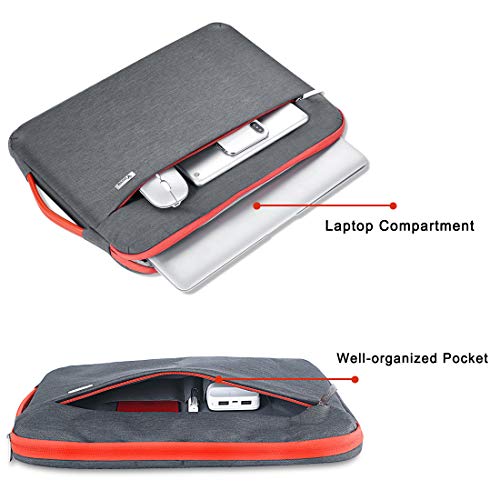 Voova Laptop Sleeve Case 15.6 16 Inch with Handle, 360° Protective Waterproof Slim Computer Bag Cover Compatible with MacBook Pro M2/M3/M4 16, HP Acer Lenovo Yoga ThinkPad Asus Laptop, Grey - color: Grey, size: 15.6-16 Inch