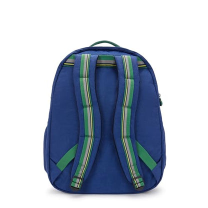 Kipling Women's Seoul Extra Large 17" Laptop Backpack, Durable, Roomy with Padded Shoulder Straps, Built-In Protective Sleeve - color: Cement Blue Cbm, size: 13.5''L x 17.75''H x 9''D
