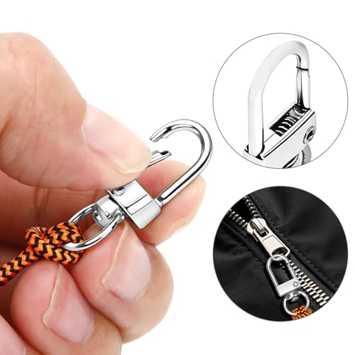 NOVWANG 8-Pack Silver Zipper Pulls Zippers Repair Tab Detachable Zipper Replacement Kit for Backpacks Purse Luggage Jackets Clothing Trousers Accessories - style: Silver
