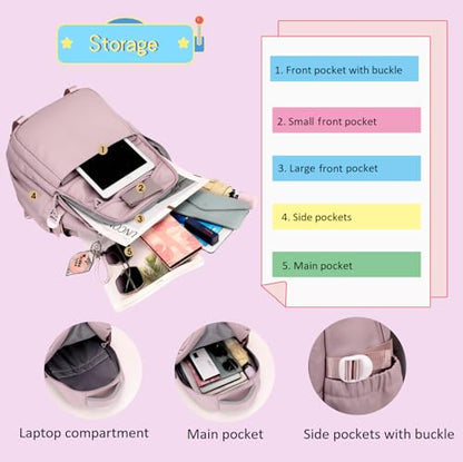 Blue Kids Backpack for Teen Girls Plain School Bag for Elementary Middle School Bookbag for Women - color: 01a Blue
