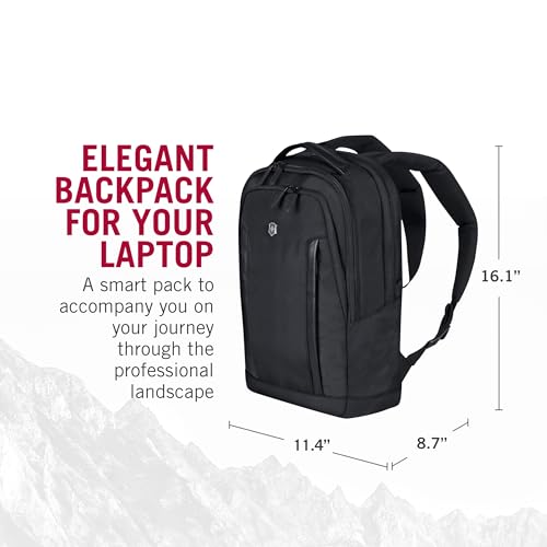Victorinox Altmont Professional Compact Laptop Backpack - Tablet & Laptop Bag for Travel Accessories - Computer Backpack Includes Sleek Organizer - 16 Liters, Black - size: 16 IN