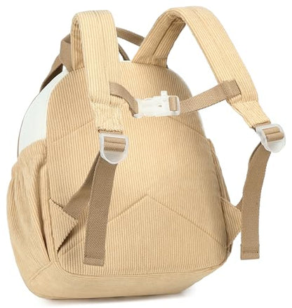 Bluboon Toddler Backpack for Girls Boys 2-4 Cute 12" Preschool Kindergarten Backpacks Kids Daycare Bags School Travel (Brown-White, Age 2-4 (12" H not Fit A4 Folder)) - color: Brown-white, size: Age 2-4 (12" H not Fit A4 Folder)