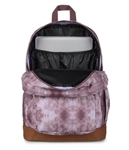 JanSport Cool Backpack with 15-inch Laptop Sleeve, Large Computer Bag Rucksack with 2 Compartments, Ergonomic Straps, Ice Dye - color: Ice Dye Mahogany Haze/White