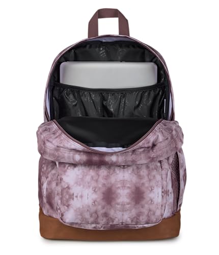 JanSport Cool Backpack with 15-inch Laptop Sleeve, Large Computer Bag Rucksack with 2 Compartments, Ergonomic Straps, Ice Dye - color: Ice Dye Mahogany Haze/White