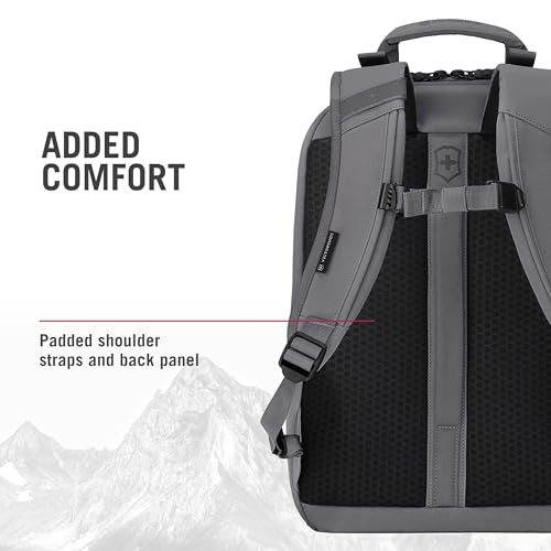 Victorinox Touring 2.0 City Daypack - Professional Laptop Backpack for Business & Outdoor Use - Features Waterproof Pouch - 17 Liters, Light Gray - color: Stone Grey