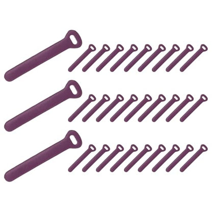 PATIKIL 30Pcs Leather Zipper Pull, 2.6" Replacement Zipper Puller Extender Backpack Luggage Sliders for Handbags Suitcases Bags Wallets Jackets Coats Pull Tabs, Purple - color: Purple
