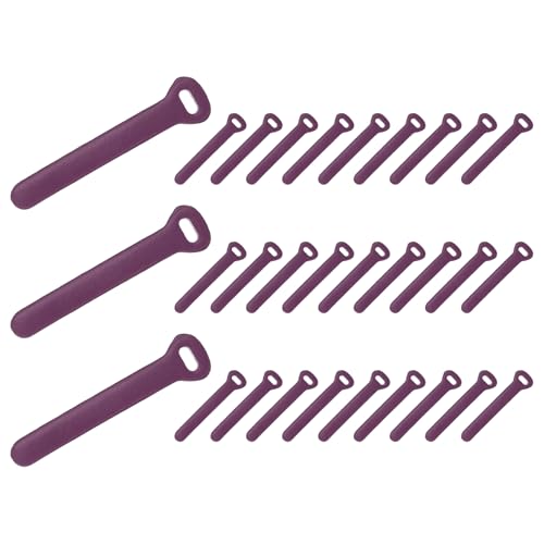 PATIKIL 30Pcs Leather Zipper Pull, 2.6" Replacement Zipper Puller Extender Backpack Luggage Sliders for Handbags Suitcases Bags Wallets Jackets Coats Pull Tabs, Purple - color: Purple