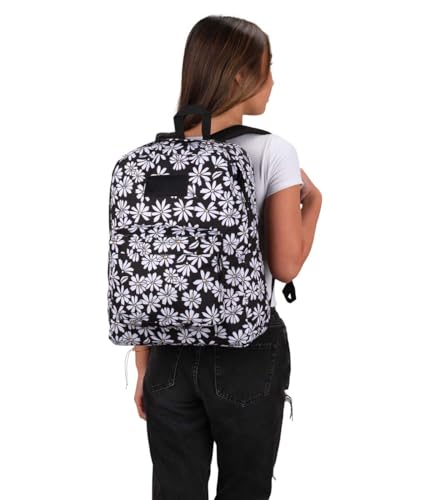 JanSport Superbreak Backpack - Durable, Lightweight Premium Backpack, Punk Pansies Black - color: Punk Pansies Black