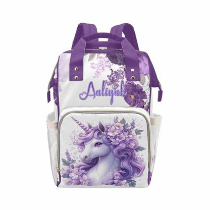 Newcos Personalized Diaper Bag for Boys Baby, Custom Animal Diapers Bags with Name, Newborn Mommy Backpack with Water Bottle Nappy Tote for Women Men Mom Baby Boy Girls Brown - color: Patten 22