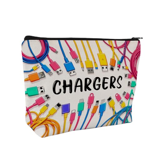 Vibrant Makeup Bag - Double-Sided Print Travel Organizer, Soft Cosmetic Pouch for Women, Ideal Gift for Birthday Graduation Christmas (White, Style D) - style: Style D