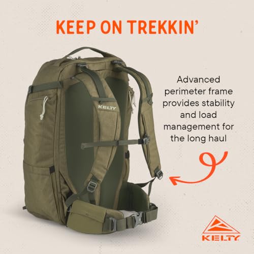 Kelty | Redwing Traveler Backpacks, Travel Pack for Adventure Travel - color: Burnt Olive, size: 50L