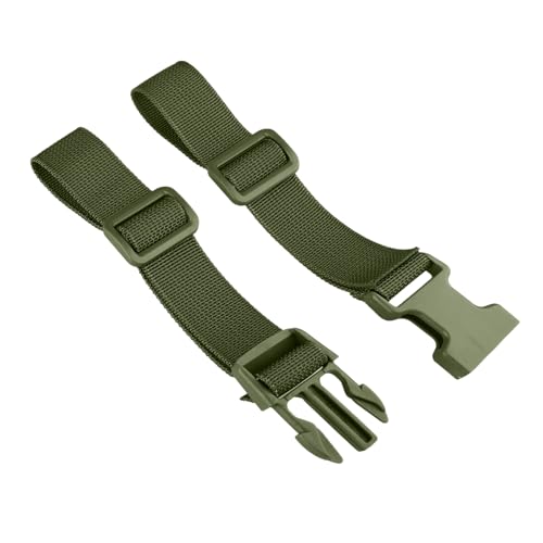 TRIWONDER Backpack Chest Strap Adjustable Sternum Strap Chest Belt Molle with Quick Release Buckle for Tactical Pack - color: Green - 2 Pack