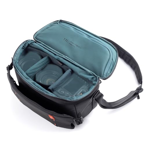 PGYTECH OneMo Sling Camera Bag 11L-13L, waterproof Crossbody Camera Shoulder Bag for Photographers Travel, DSLR Camera Bag for Sony/Canon/Nikon/DJI Mavic/Mirrorless/Tripod/Laptop - color: Black, size: 11L-13L, style: Onemo Sling 11l