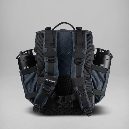 WOLFpak 25L Athletic Gym Backpack (Strength Club) Durable 1000D Waterproof Oxford Material w/MOLLE Webbing, Laptop Pocket & Dual Cup Holders, Durable Fitness/Travel/Military Daypack - color: Strength Club