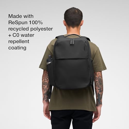 Incase A.R.C. Daypack 24L – Travel Backpack and Laptop Bag for School - Fits up to 16 inch Laptop - 4 Zippered Compartments, 2 Water Bottle Pockets - Commuter and College Backpack - Black - color: Black