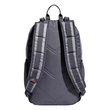 adidas Excel 6 School Backpack, 40L - color: Jersey Grey/Onix Grey/Rose Gold, size: OSFA