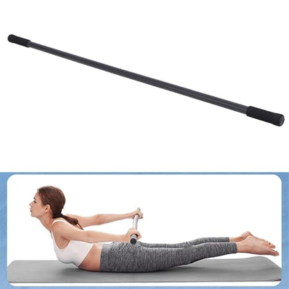 Marhynchus Yoga Stretch Stick Yoga Stick Posture Corrector Exercise Adjustable 30 45 60 Inches with 4 Steel Rods & Foam Handles for Stretching Flexibility