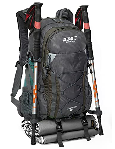 Diamond Candy Waterproof Hiking Backpack for Men and Women, Lightweight Day Pack for Travel Camping | Waterproof - color: Gray