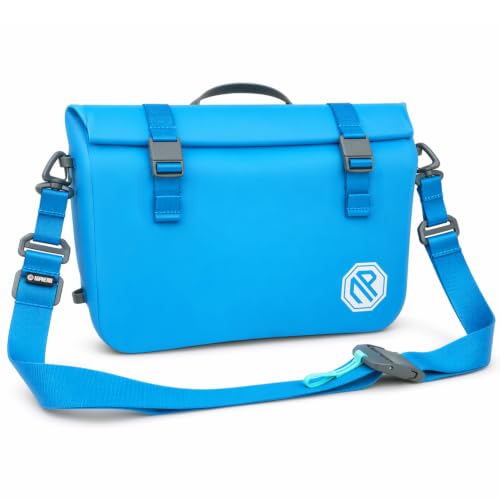 niphean IPX7 Waterproof Fanny Pack with Magnetic One-Hand Closure, Durable Waterproof Dry Bag, for Kayaking, Paddle Boarding, Beach Cruise Essentials, 2.5L Phone Pouch Dry Bags for Men Women - color: SkyBlue, size: 7.5L