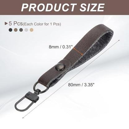 uxcell 5pcs Zipper Pull, 3.35 Inch Leather Zip Puller Zipper Replacement Repair Kit Head Handle for Luggage Clothing Jackets Backpacks Boots, Brown - color: Brown
