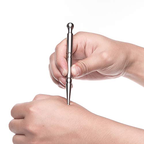 FeelFree Sport Acupuncture Pen-TMJ Massager Deep Tissue Massage Tool-Trigger Point Massage Relief Pain Therapy Tools Full Body Relaxing Trigger Self-Massage Acupressure Bar (A) - style: A