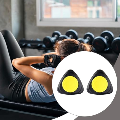 2X Core Sliders Exercise Gliding Discs 48x24cm (19x9.4 inch) for Hardwood & Carpet, PP Gym Gliders for Squats & Core Training, Pair