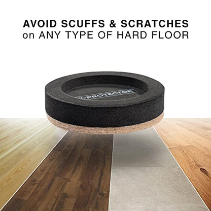 Felt Furniture Sliders for Hardwood Floors X-PROTECTOR 16 PCS 3 ½” - Furniture Slider with Unique Design - Heavy-Duty Furniture Movers for Hard Surfaces - Felt Sliders - Move Your Furniture Easily! - size: 16 PCS 3 1/2 inch (NEW)