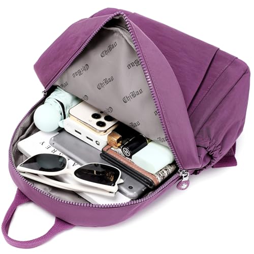 Mini Backpack Purse for Women, Stylish Daypack Shoulder Bag, Small Lightweight Daypack for Work Travle College (A- Purple) - color: A- Purple