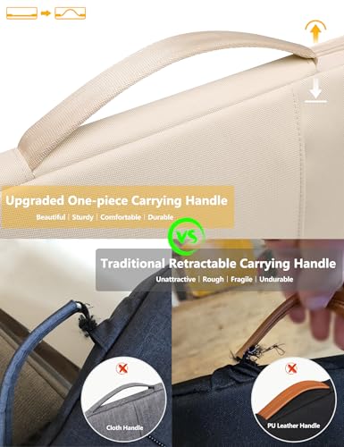 HYZUO 13.3-14 Inch Laptop Case Sleeve Bag for MacBook Pro 14 M5 M4 M3 M2 M1 2026-2021, MacBook Air/Pro 13.3, 13.8"/13.5" Surface Laptop/Book, 13" 13.3" HP Dell Lenovo Asus Acer Chromebook, Sand - color: Sand, size: 13.3-14 Inch