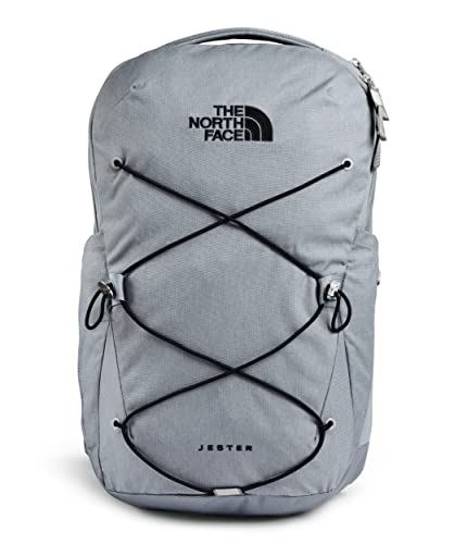 The North Face Jester Everyday Laptop Backpack | Commuter Daypack with Water Repellent Finish, 16" Laptop Sleeve, Huge Main Compartment, Mid Grey Dark Heather/TNF Black,One Size - color: Mid Grey Dark Heather/Tnf Black