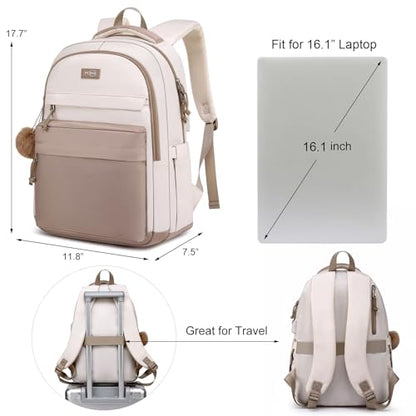 MOMUVO School Backpack Women and Teen Girls,Cute Bookbag Lightweight Laptop Backpack College SchoolBag Students