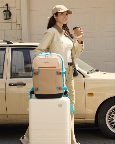 LOVEVOOK 40L Travel Backpack for Women & Men, Airline Approved Carry On Backpack with 3 Packing Cubes, TSA Personal Item Bag, Waterproof Weekender Overnight Backpack Fits 17" Laptop - color: Black, size: Large-40L-4Pcs