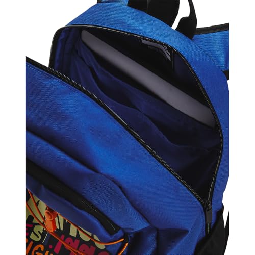 Under Armour Hustle Sport Backpack - color: (434) Tech Blue / Black / Retro Green