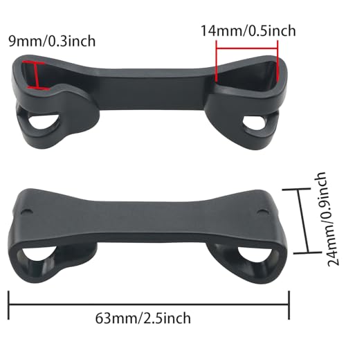 4PCS Drawstring Double Head Hook Buckles Backpack Retaining Chest Clip Sternum Strap Quick Release Plastic Buckle Sports Bag Backpack Rope Buckle Black