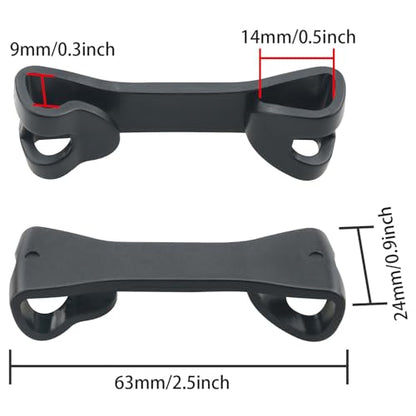 4PCS Drawstring Double Head Hook Buckles Backpack Retaining Chest Clip Sternum Strap Quick Release Plastic Buckle Sports Bag Backpack Rope Buckle Black