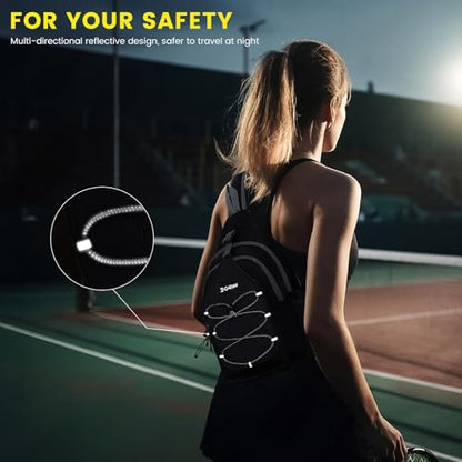 G4Free Pickleball Sling Bag for Women - Lightweight Crossbody Sports Bag - color: Black