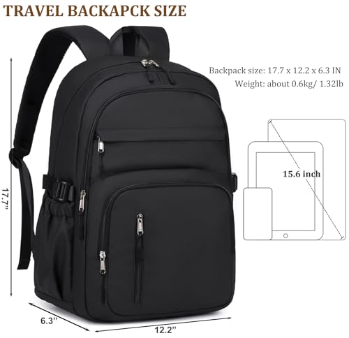 JIANYA Laptop Backpack for College Women Travel Backpack Big Student School Bag, Water Resistant Fits 15.6" Notebook - color: Blue